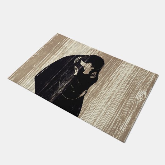 Edvard Munch - The Kiss IV Deurmat (Schuin)