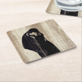 Edvard Munch - The Kiss IV Kartonnen Onderzetters (Schuin)