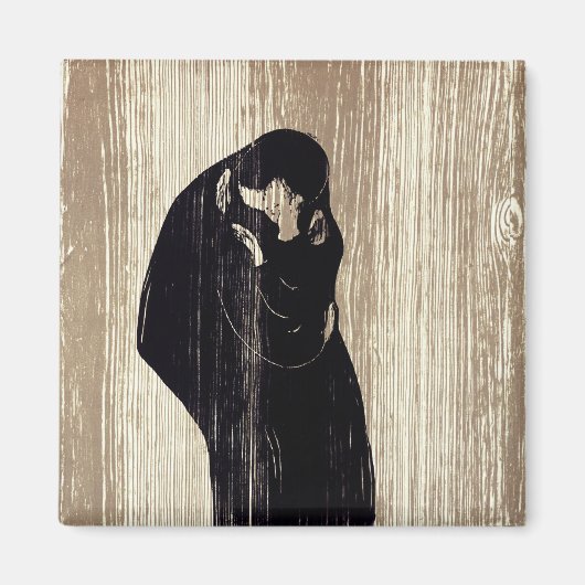 Edvard Munch - The Kiss IV Magneet (Voorkant)