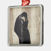 Edvard Munch - The Kiss IV Metalen Ornament (Links)