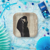 Edvard Munch - The Kiss IV Papieren Bordje (Feest)