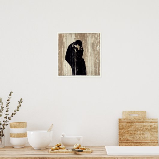 Edvard Munch - The Kiss IV Poster (Keuken)
