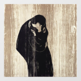 Edvard Munch - The Kiss IV Raamsticker