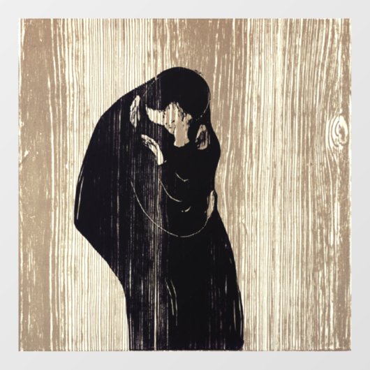 Edvard Munch - The Kiss IV Raamsticker (Vel)