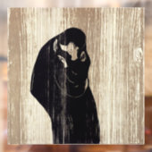 Edvard Munch - The Kiss IV Raamsticker (Vel 2)