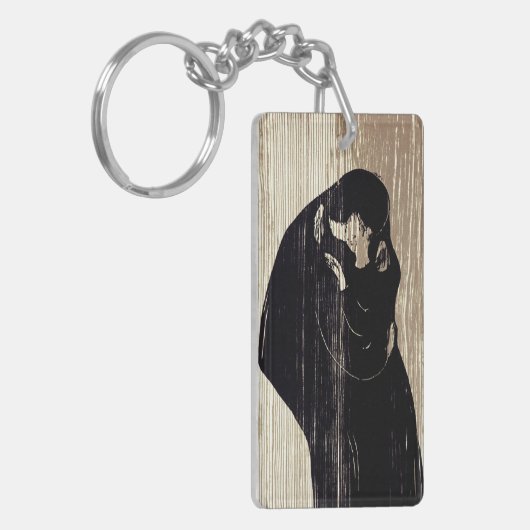 Edvard Munch - The Kiss IV Sleutelhanger (Voorkant Links)