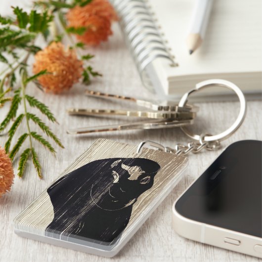 Edvard Munch - The Kiss IV Sleutelhanger (Voorkant Rechts)