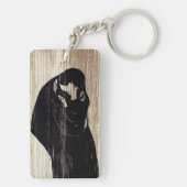 Edvard Munch - The Kiss IV Sleutelhanger (achterkant)