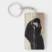 Edvard Munch - The Kiss IV Sleutelhanger (Voorkant)