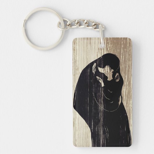 Edvard Munch - The Kiss IV Sleutelhanger (Voorkant)