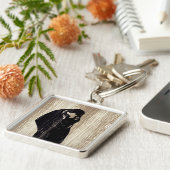 Edvard Munch - The Kiss IV Sleutelhanger (Zijkant)