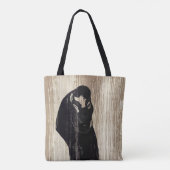 Edvard Munch - The Kiss IV Tote Bag (Achterkant)