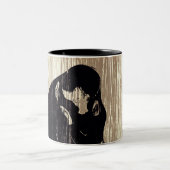 Edvard Munch - The Kiss IV Tweekleurige Koffiemok (Center)