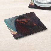 Edvard Munch - The Kiss Kartonnen Onderzetters (Schuin)