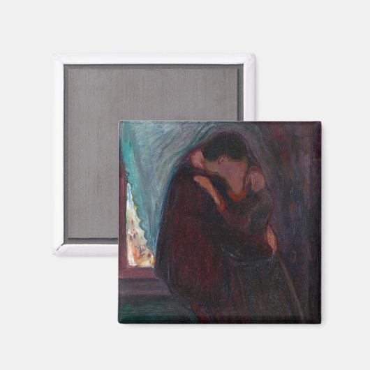 Edvard Munch - The Kiss Magneet (Voorkant / Achterkant)