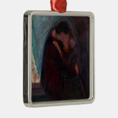 Edvard Munch - The Kiss Metalen Ornament (Rechts)