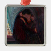 Edvard Munch - The Kiss Metalen Ornament (Voorkant)
