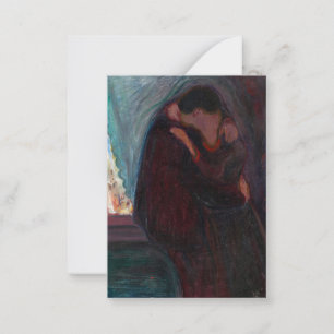 Edvard Munch - The Kiss Notitiekaartje