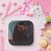 Edvard Munch - The Kiss Papieren Bordje (Feest)