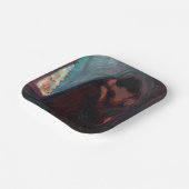 Edvard Munch - The Kiss Papieren Bordje (Gebogen)