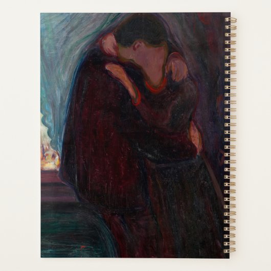 Edvard Munch - The Kiss Planner (Achterkant)