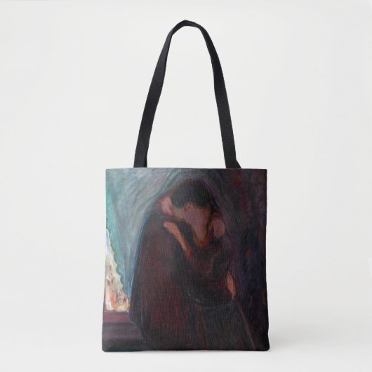 Edvard Munch - The Kiss Tote Bag (Voorkant)