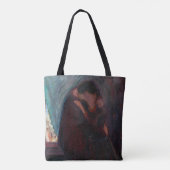 Edvard Munch - The Kiss Tote Bag (Achterkant)