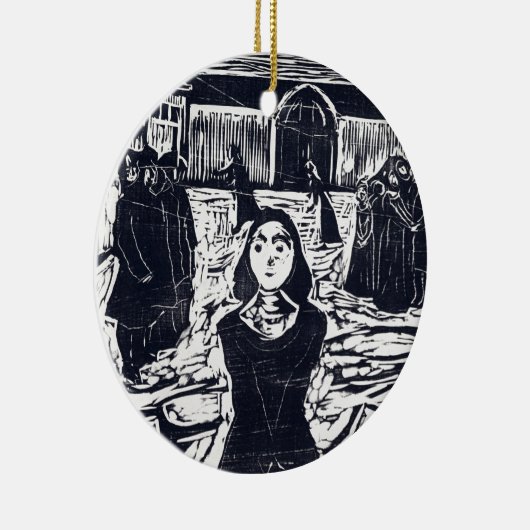 Edvard Munch The Pretenders Keramisch Ornament (Rechts)