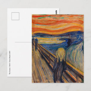 Edvard Munch - The Scream 1893 Briefkaart