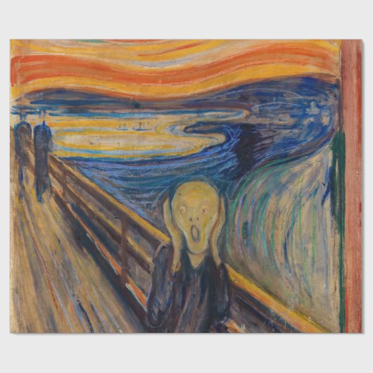 Edvard Munch - The Scream 1893 Cadeaupapier (Vlak)