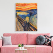 Edvard Munch - The Scream 1893 Canvas Afdruk (Insitu (Woonkamer))