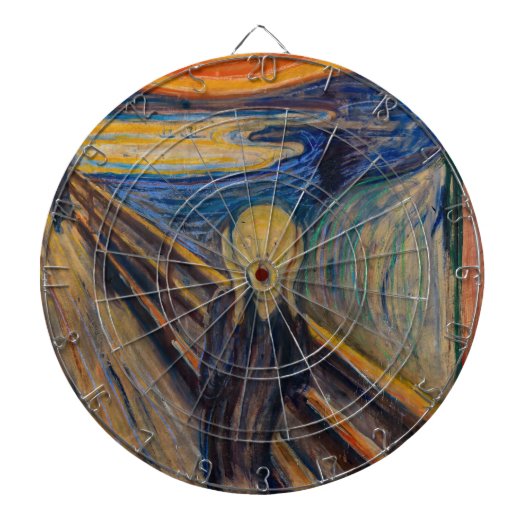 Edvard Munch - The Scream 1893 Dartbord (Voorkant)