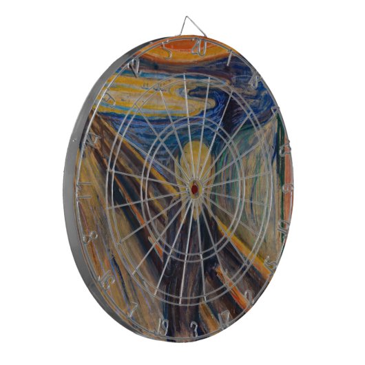 Edvard Munch - The Scream 1893 Dartbord (Voorkant Links)