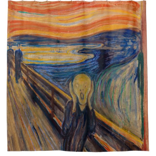 Edvard Munch - The Scream 1893 Douchegordijn (Voorkant)