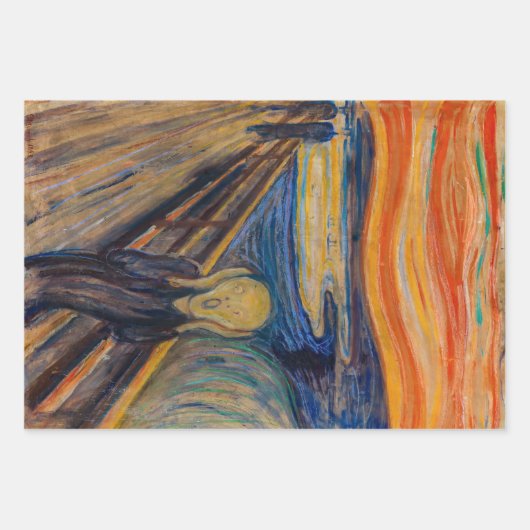 Edvard Munch - The Scream 1893 Inpakpapier Vel (Voorkant)