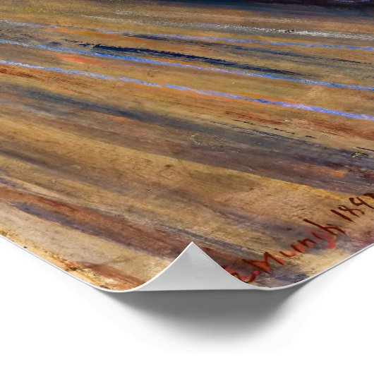 Edvard Munch - The Scream 1893 Poster (Hoek)