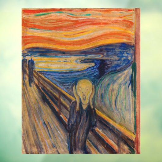 Edvard Munch - The Scream 1893 Raamsticker (Vel 3)