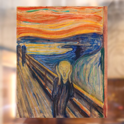Edvard Munch - The Scream 1893 Raamsticker (Vel 2)