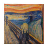 Edvard Munch - The Scream 1893 Tegeltje (Voorkant)