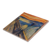 Edvard Munch - The Scream 1893 Tegeltje (Zijkant)