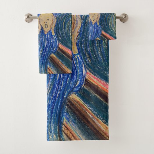 Edvard Munch - The Scream 1895 Bad Handdoek (Insitu)