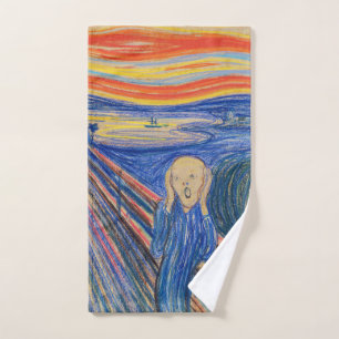 Edvard Munch - The Scream 1895 Bad Handdoek