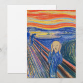 Edvard Munch - The Scream 1895 Bedankkaart (Voorkant / Achterkant)