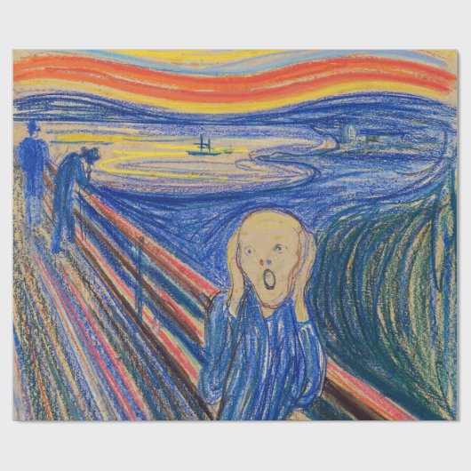 Edvard Munch - The Scream 1895 Cadeaupapier (Vlak)