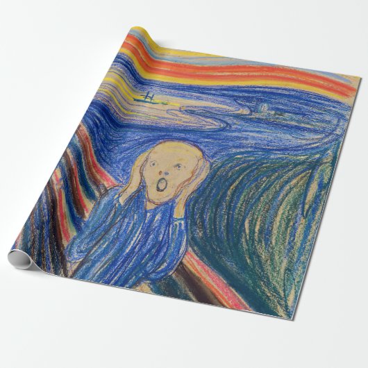 Edvard Munch - The Scream 1895 Cadeaupapier (Uitgerold)