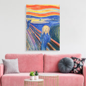 Edvard Munch - The Scream 1895 Canvas Afdruk (Insitu (Woonkamer))