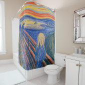 Edvard Munch - The Scream 1895 Douchegordijn (In situ)