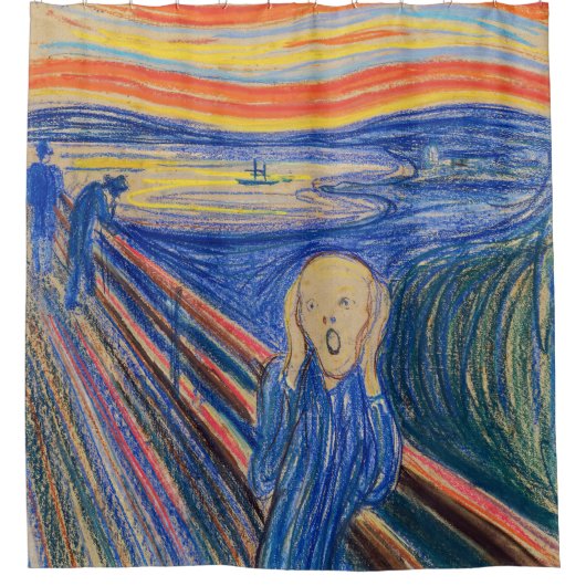 Edvard Munch - The Scream 1895 Douchegordijn (Voorkant)