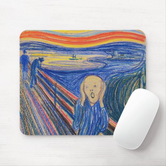 Edvard Munch - The Scream 1895 Muismat (Met muis)