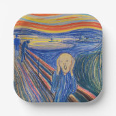 Edvard Munch - The Scream 1895 Papieren Bordje (Voorkant)